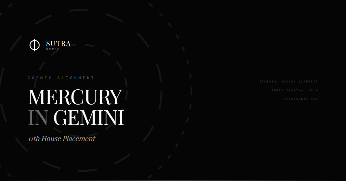 Whispers of the Mind: Mercury in Gemini in the 11th House