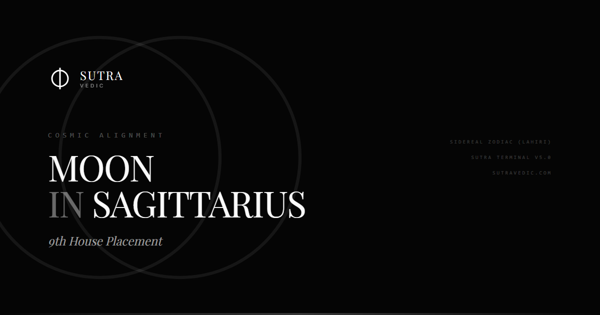 Moon in Sagittarius in the 9th House: Celestial Wanderers