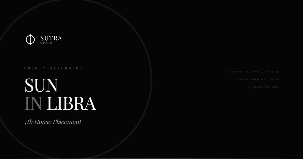 The Balancing Act: Sun in Libra in the 7th House